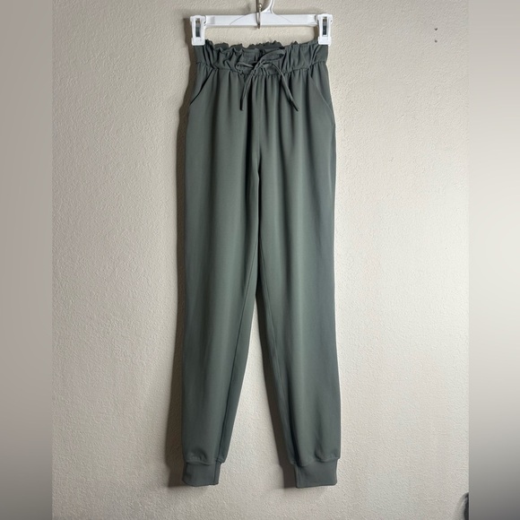 Lululemon Stretch High-Rise Jogger Full Length Grey Sage W5DQDS size 0 - Picture 2 of 5